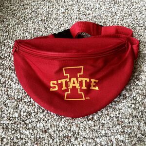 Iowa State Fanny Pack Waist Bag Cyclones College Gear Football IS Red Buckle
